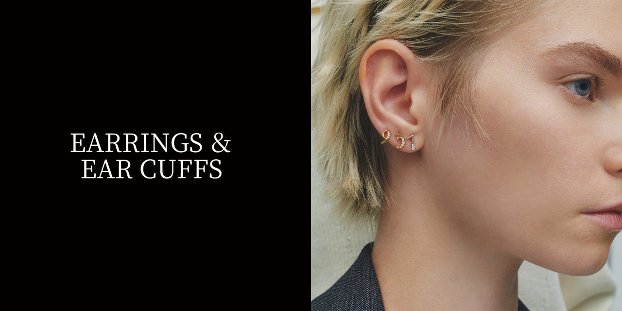 ナンバーイアリング・イアーカフ